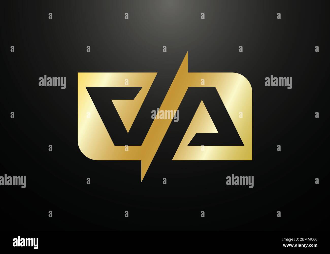 Initial Monogram Letter V A Logo Design Vector Template. Graphic ...