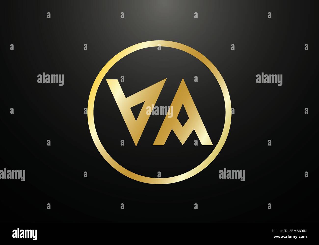 Initial Monogram Letter V A Logo Design Vector Template. Graphic ...