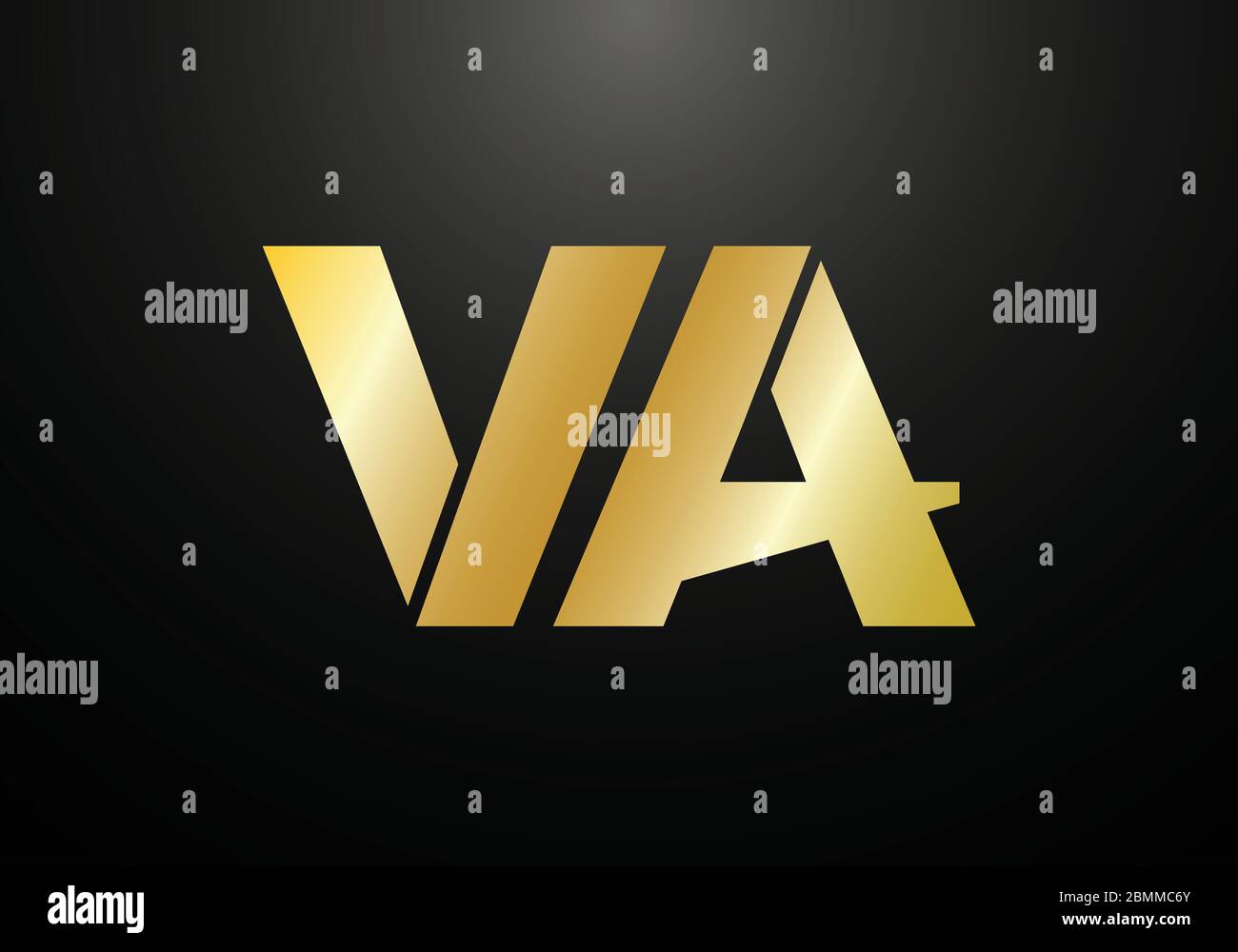 Initial Monogram Letter V A Logo Design Vector Template. Graphic ...