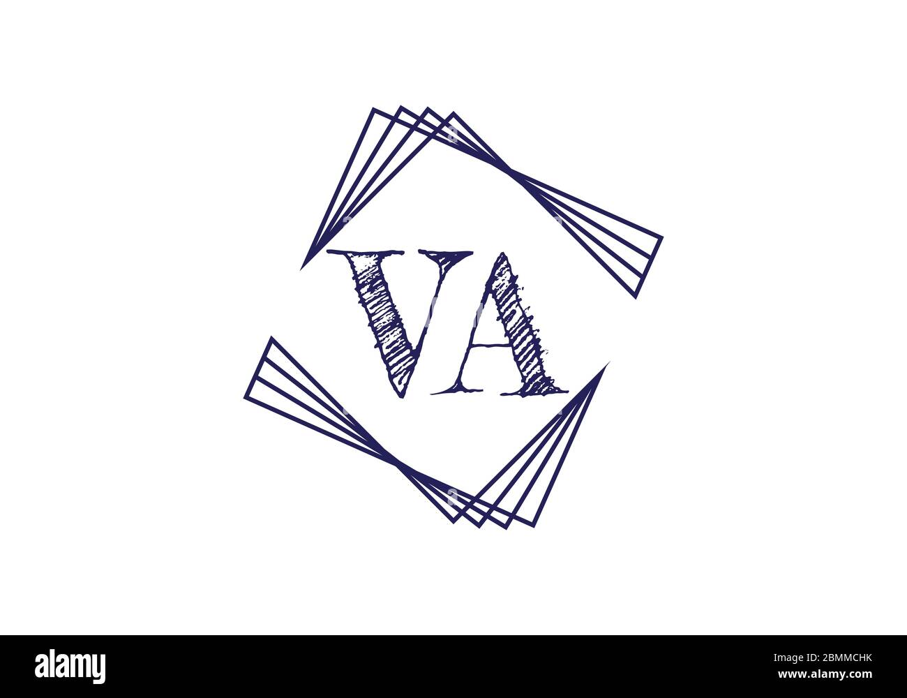 Initial Monogram Letter V A Logo Design Vector Template. Graphic ...