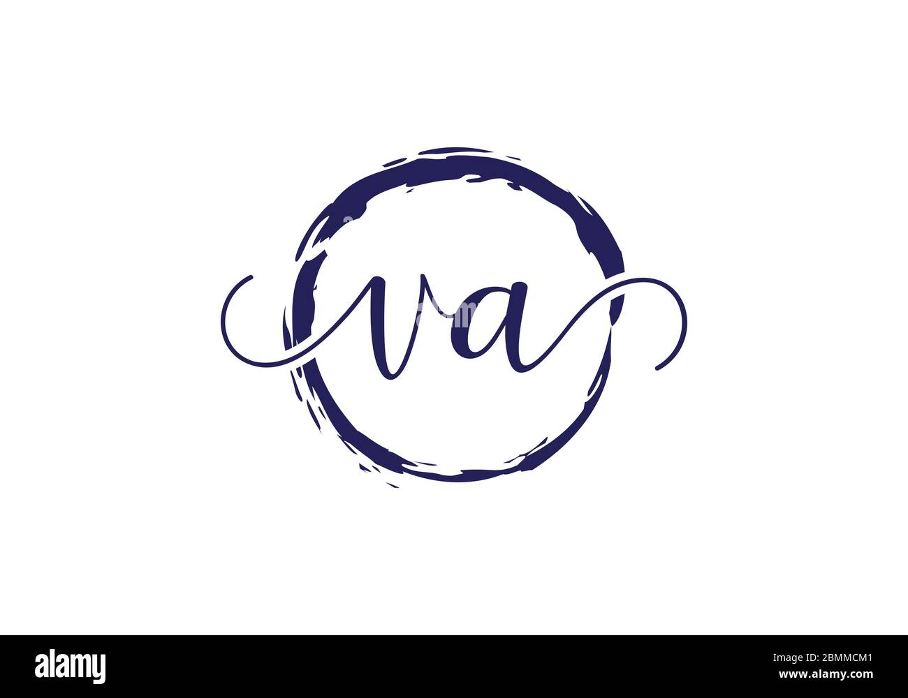 Initial Monogram Letter V A Logo Design Vector Template. Graphic ...