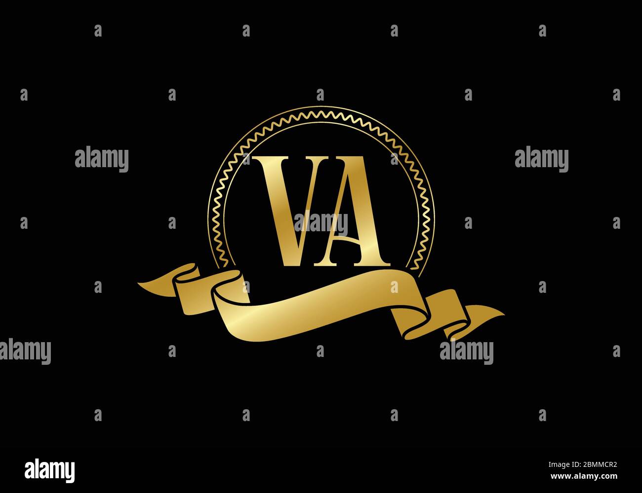 Initial Monogram Letter V A Logo Design Vector Template. Graphic ...