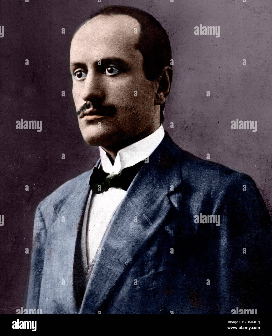 Portrait de Benito Mussolini (1883-1945) en 1910. Photographie Stock Photo
