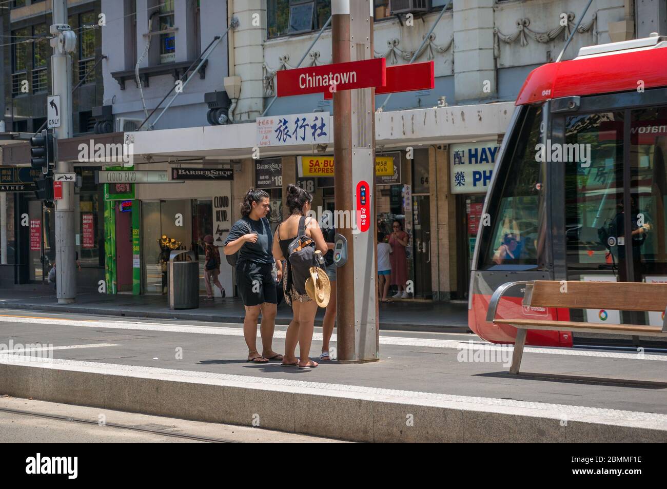 Sydney, Australia January 26, 2020 People using tap on tap off