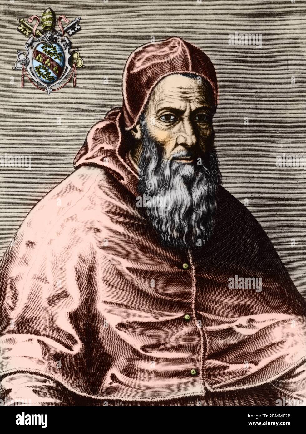 Portrait du pape Jules III (Giulio) (1487-1555)" Gravure (Portrait of pope  Julius III) Engraving Collection privee Stock Photo - Alamy