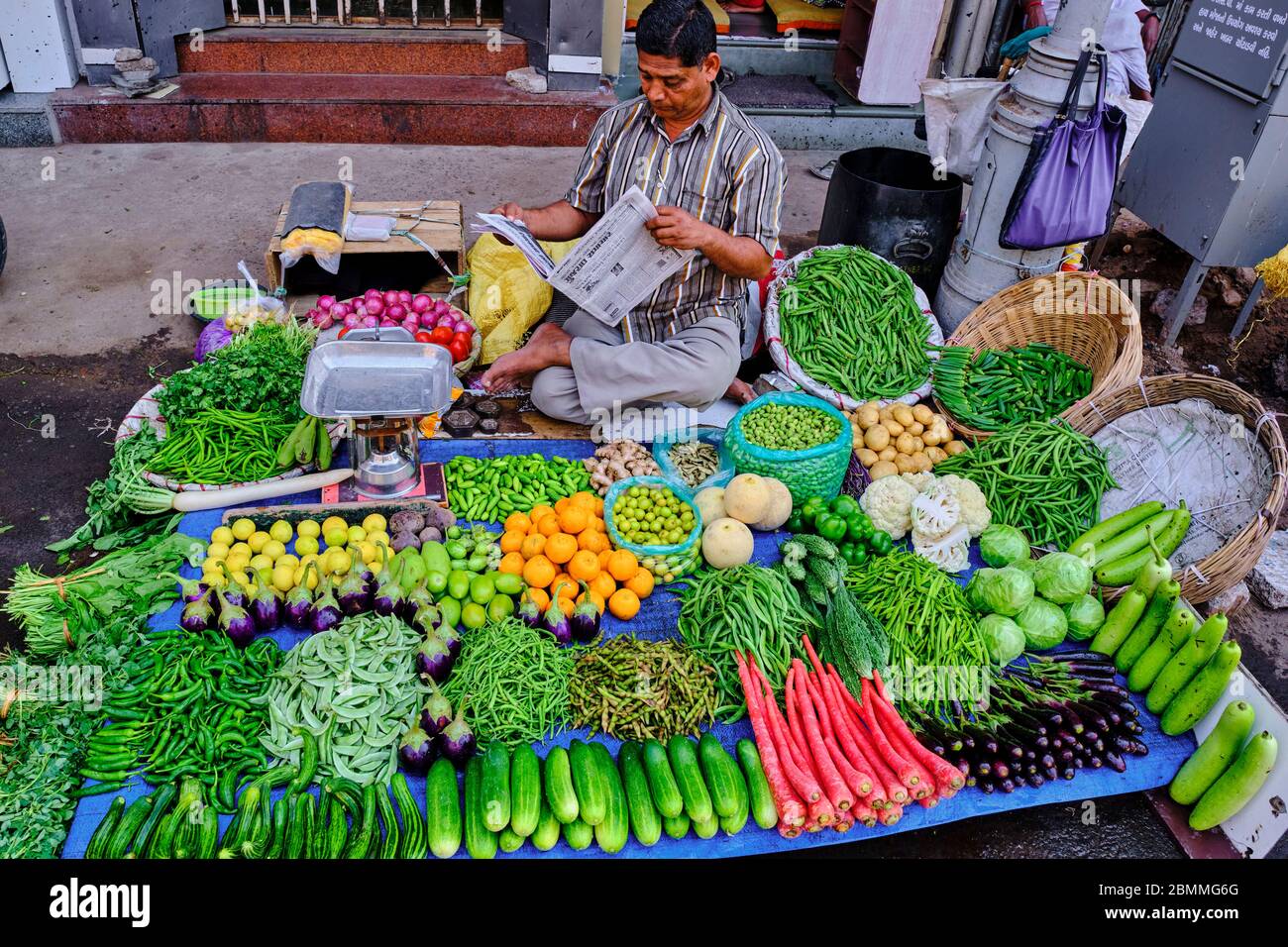 India, Gujarat, Ahmedabad, Unesco World Heritage city, fruit and