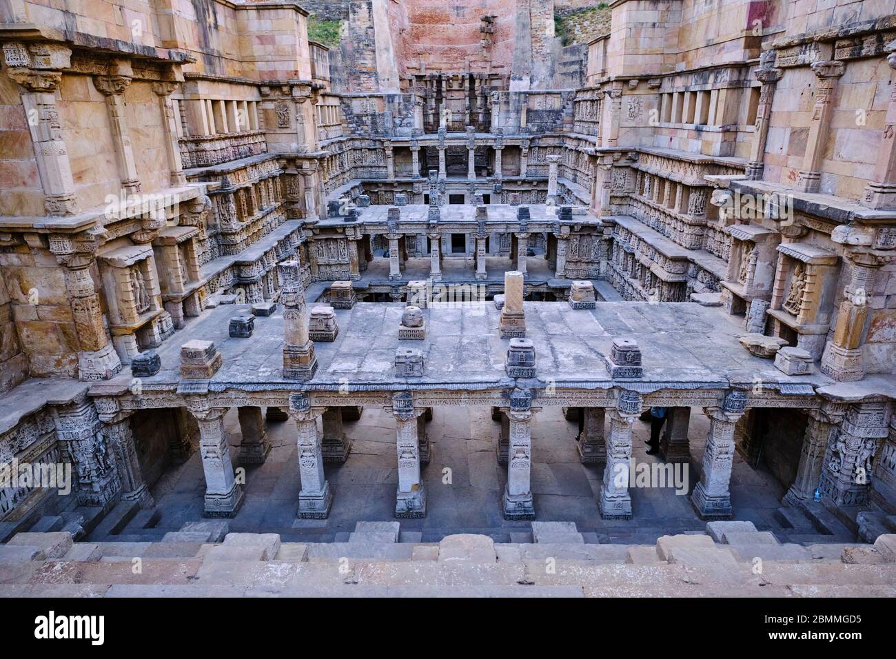 India, Gujarat, Patan, Rani-Ki Vav stepwell, Unesco World Heritage site Stock Photo