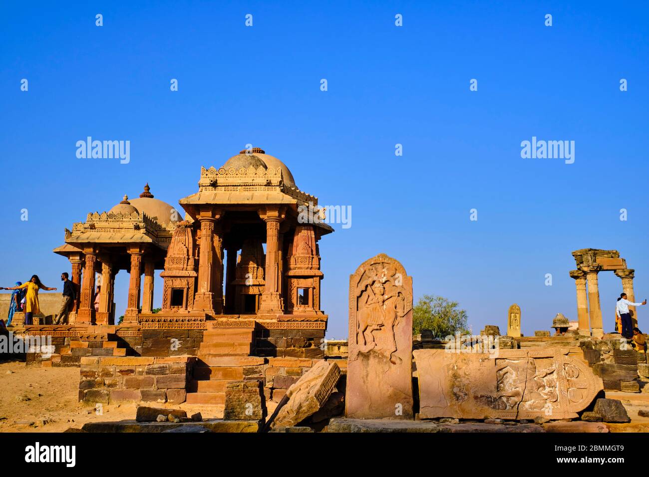 India, Gujarat, Kutch, Bhuj, necropolis of Chhatedi Stock Photo