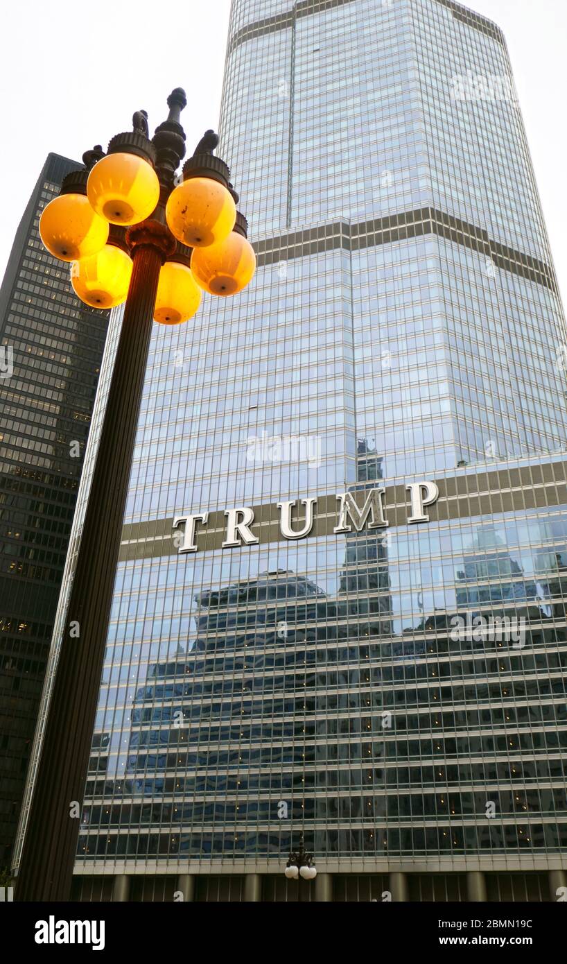 Trump tower in Chicago Illinois, USA Stock Photo