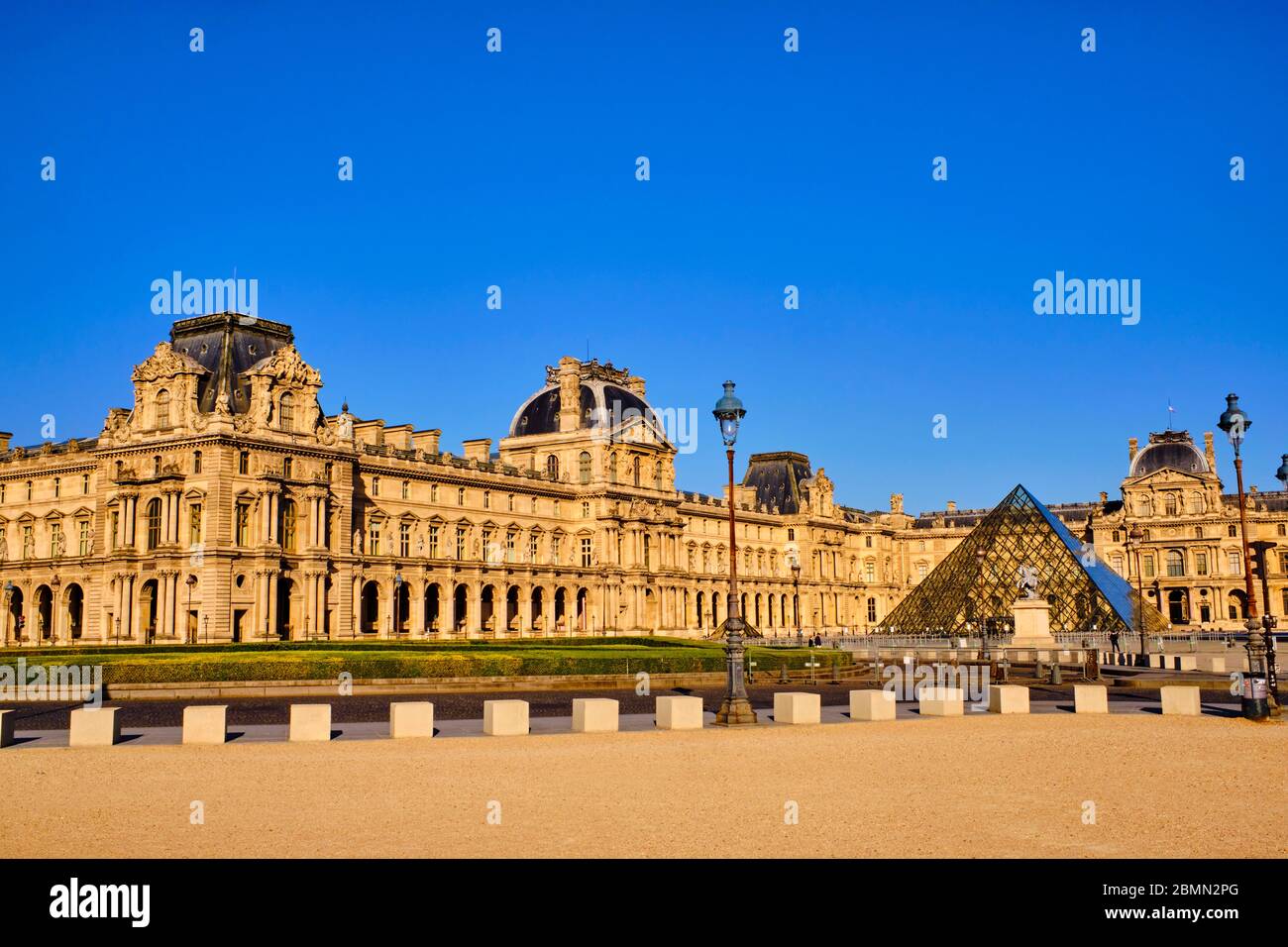 France, Paris, Louvre museum during the lockdown of Covid 19 Stock Photo