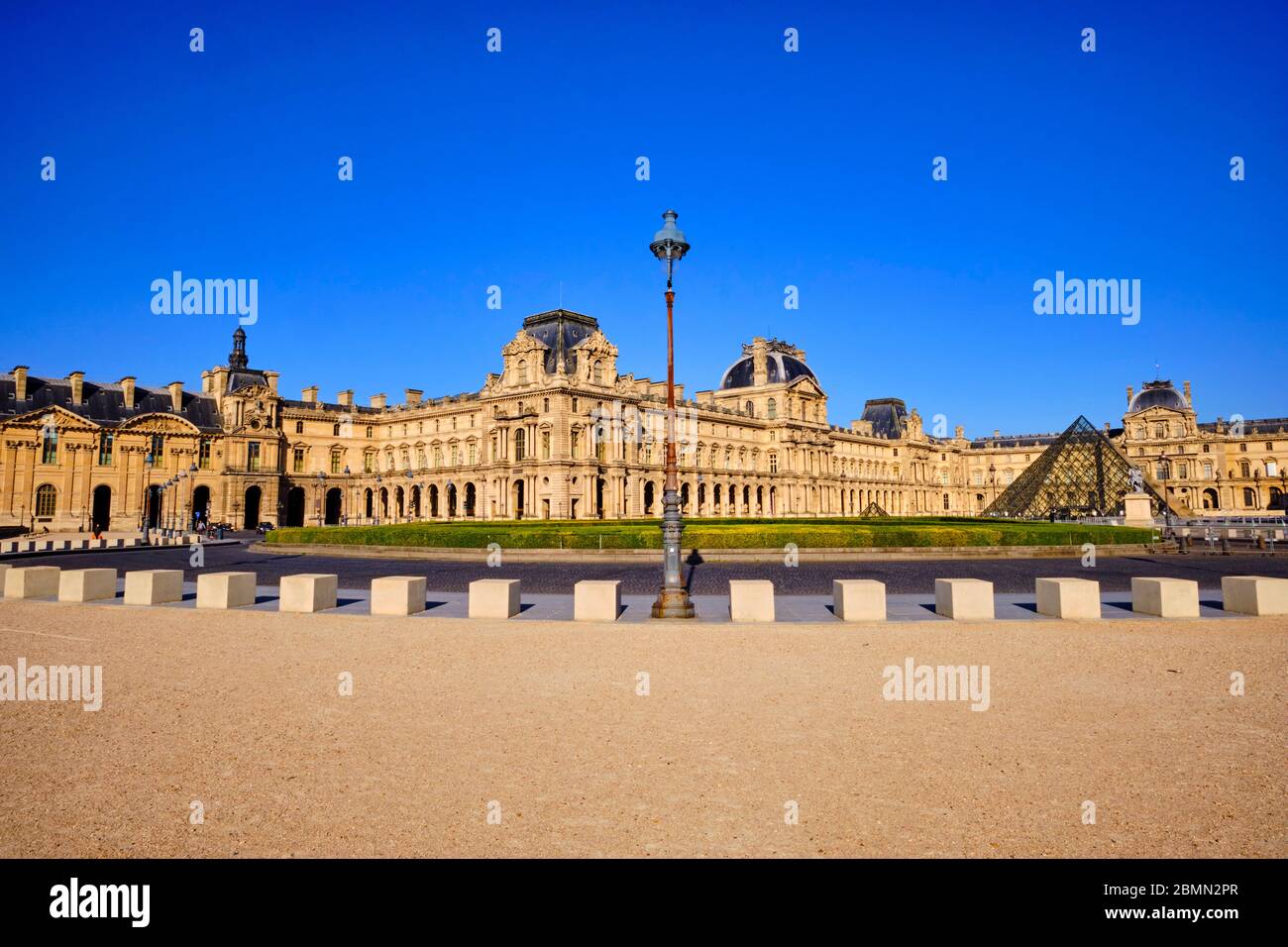 France, Paris, Louvre museum during the lockdown of Covid 19 Stock Photo