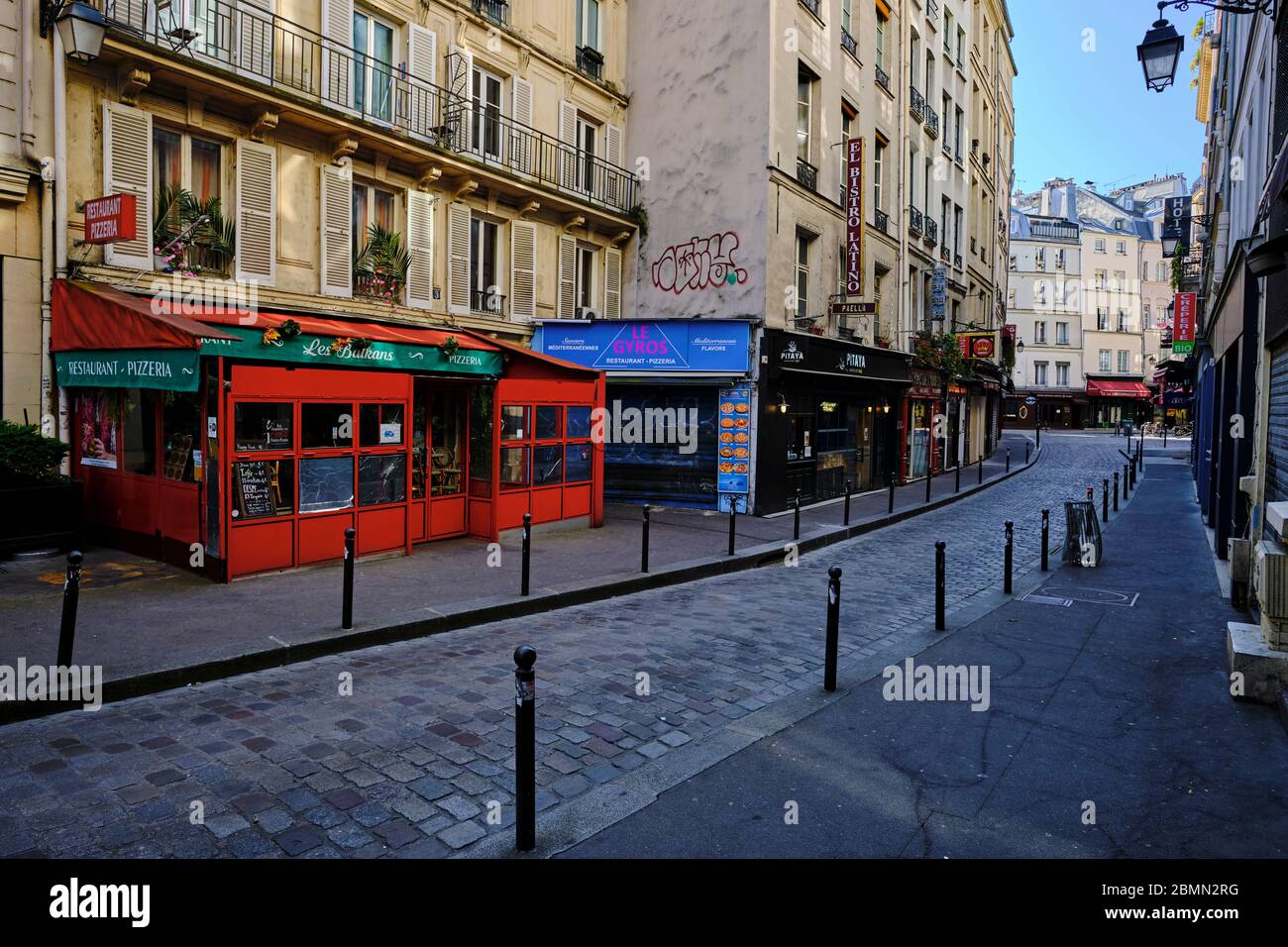 France, Paris, Saint Michel district, rue