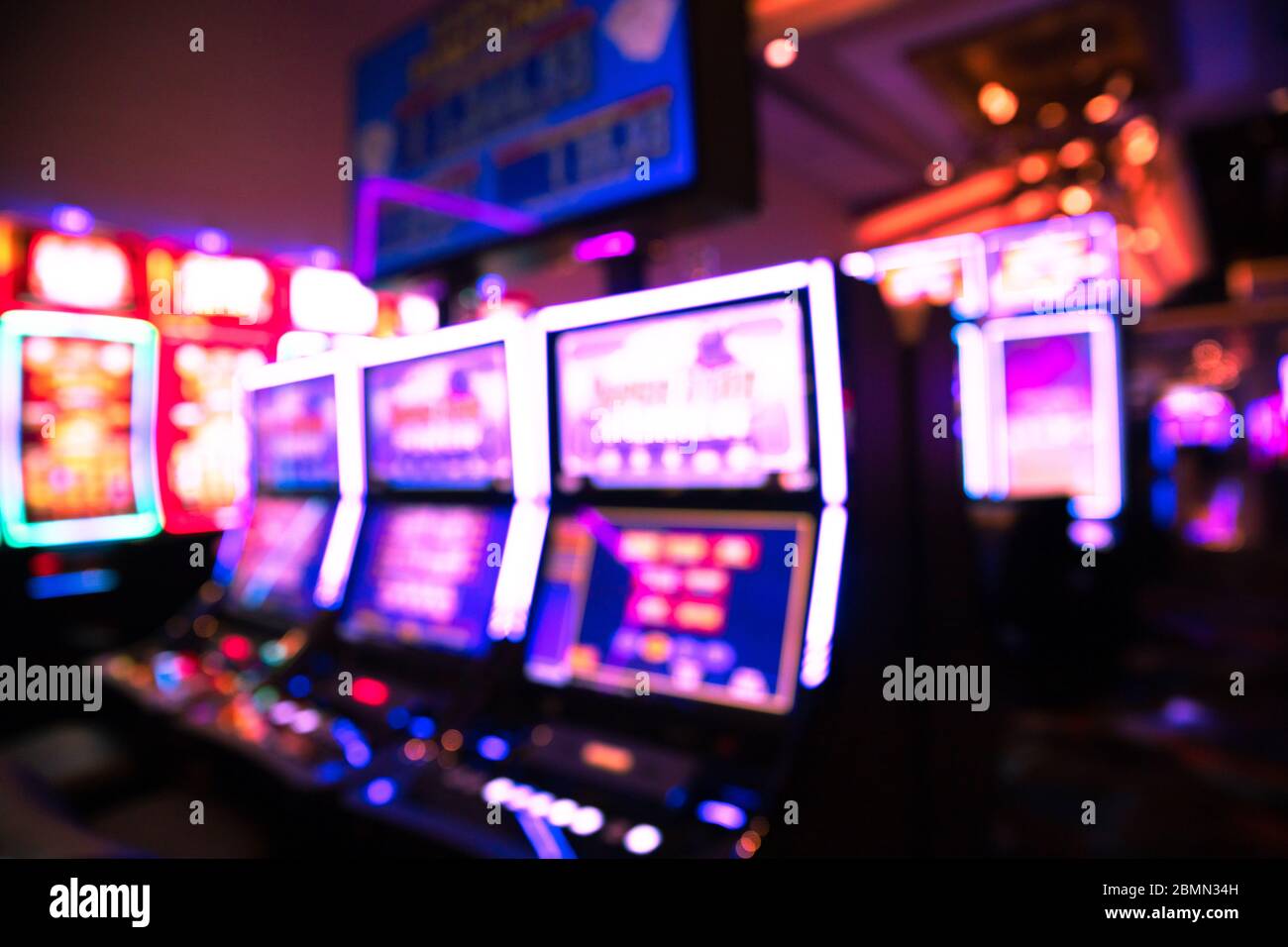 Blurry city vegas lights hi-res stock photography and images - Alamy