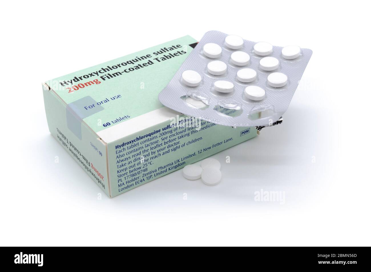 Hydroxychloroquine 200mg tablets Hydroxychloroquine tablets formerly Plaquenil tablets possible COVID19 treatment plan Stock Photo