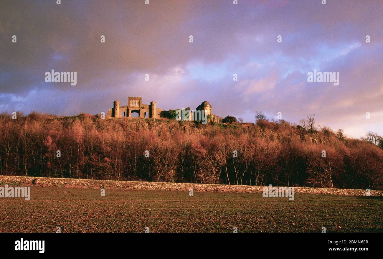 The Observatory on Ratcheugh Crag near Longhoughton Stock Photo