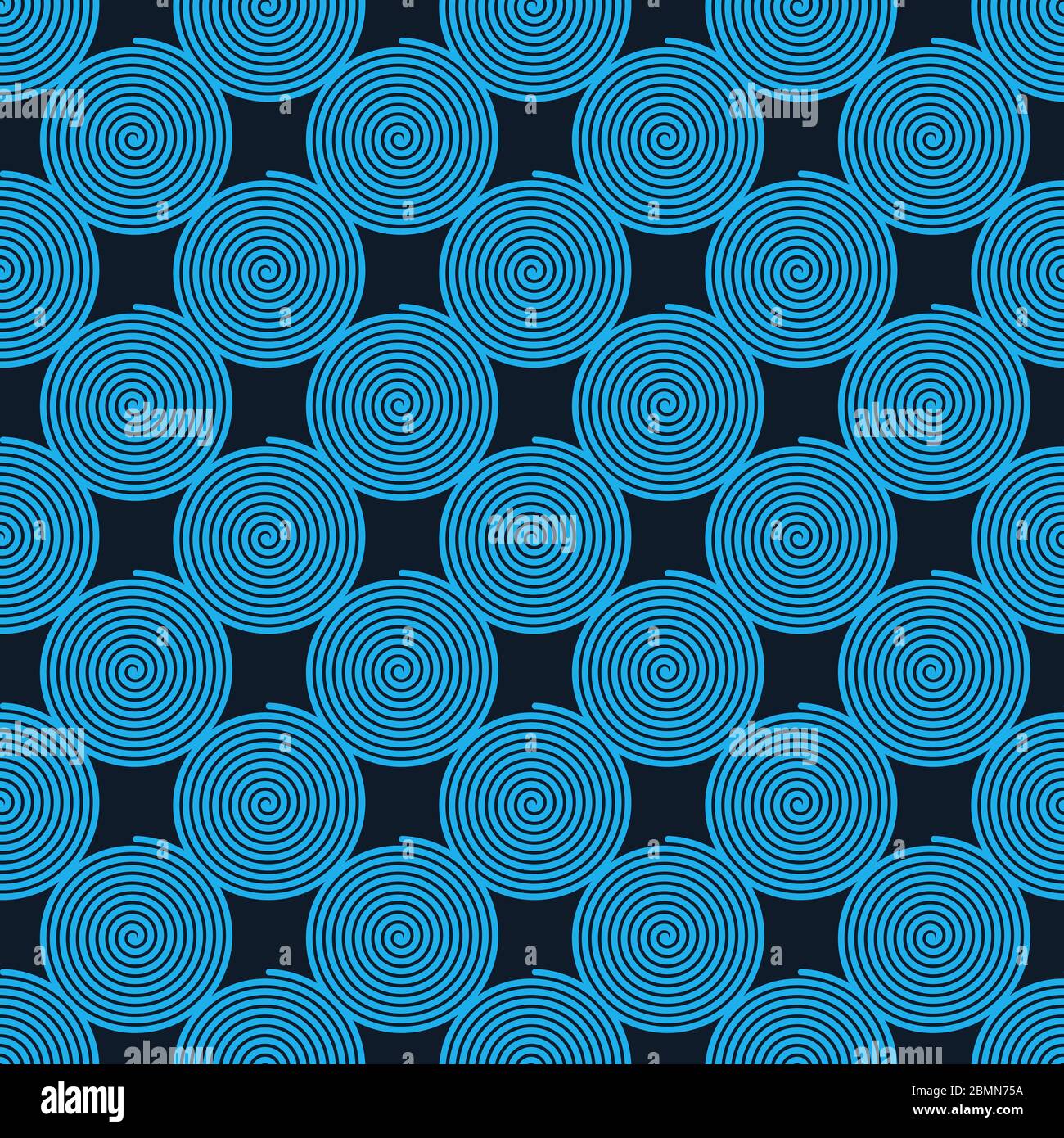 Abstract spiral circle swirls Seamless pattern background. Stock Vector ...
