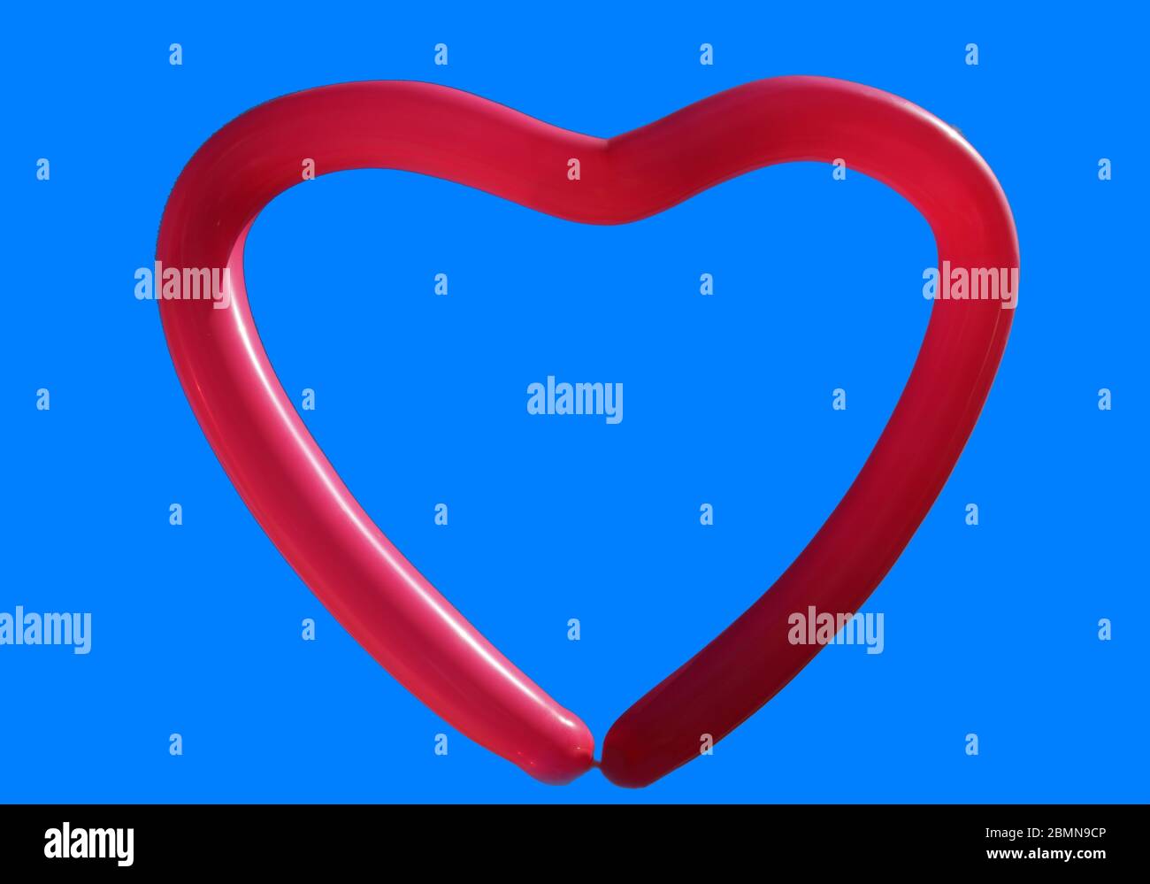 Ein Herz für Dich - Herz aus Luftballon Stock Photo