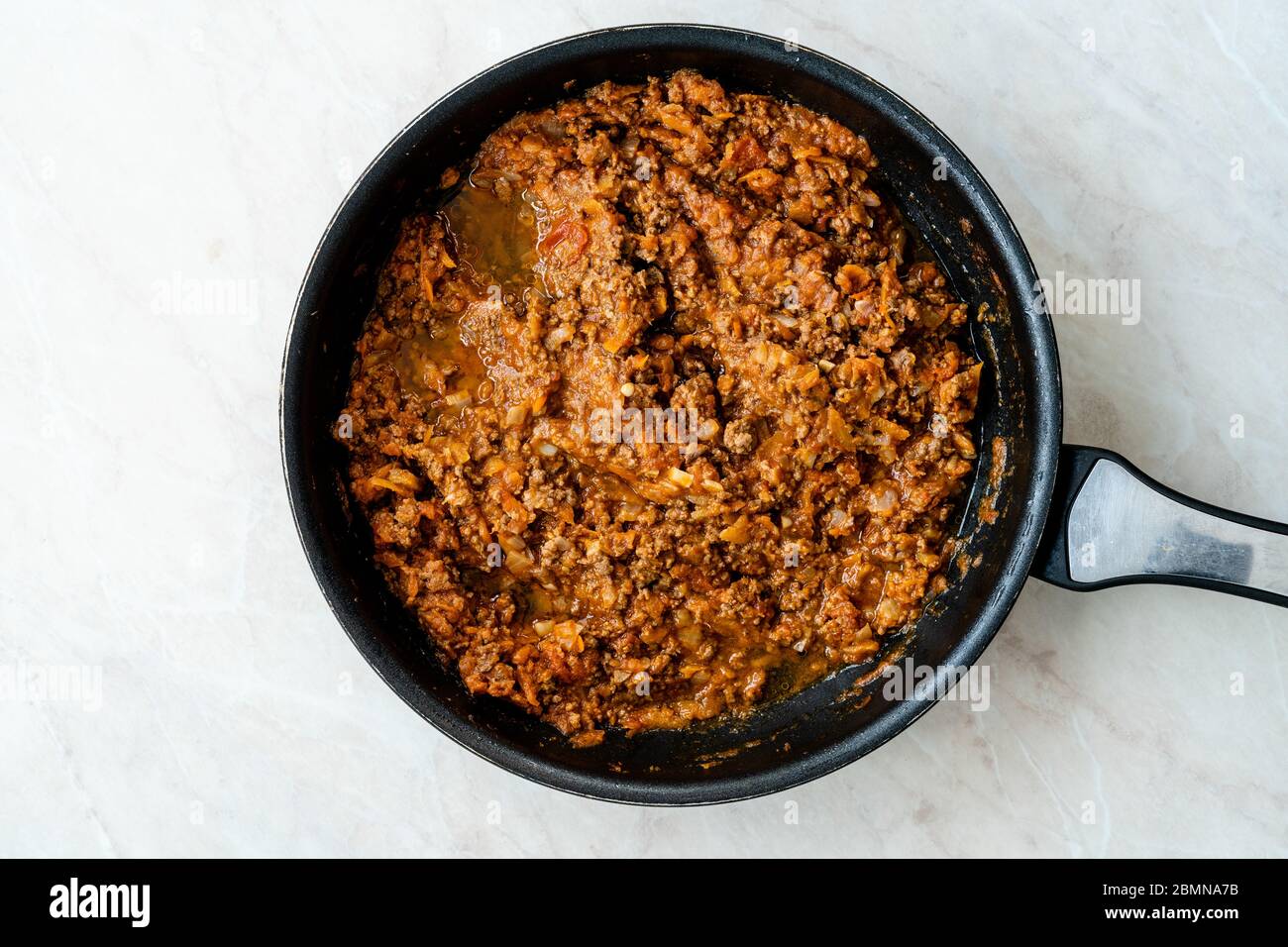 Classic Italian Bolognese Sauce With Minced Meat Tomato Paste Bolognaise Sauce In Stew Pot Traditional Organic Food For Pasta Stock Photo Alamy