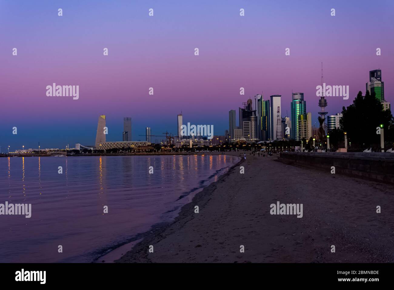 Beautiful landscape of Shuwaikh beach in city of Kuwait Stock Photo Alamy