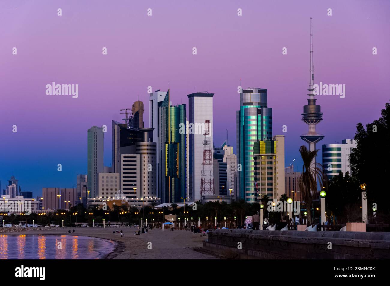 Beautiful landscape of Shuwaikh beach in city of Kuwait Stock Photo - Alamy