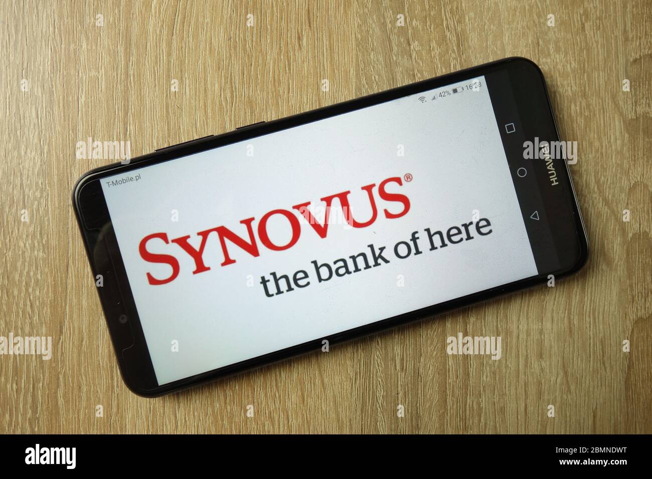 Synovus Financial Corporation bank logo displayed on smartphone Stock