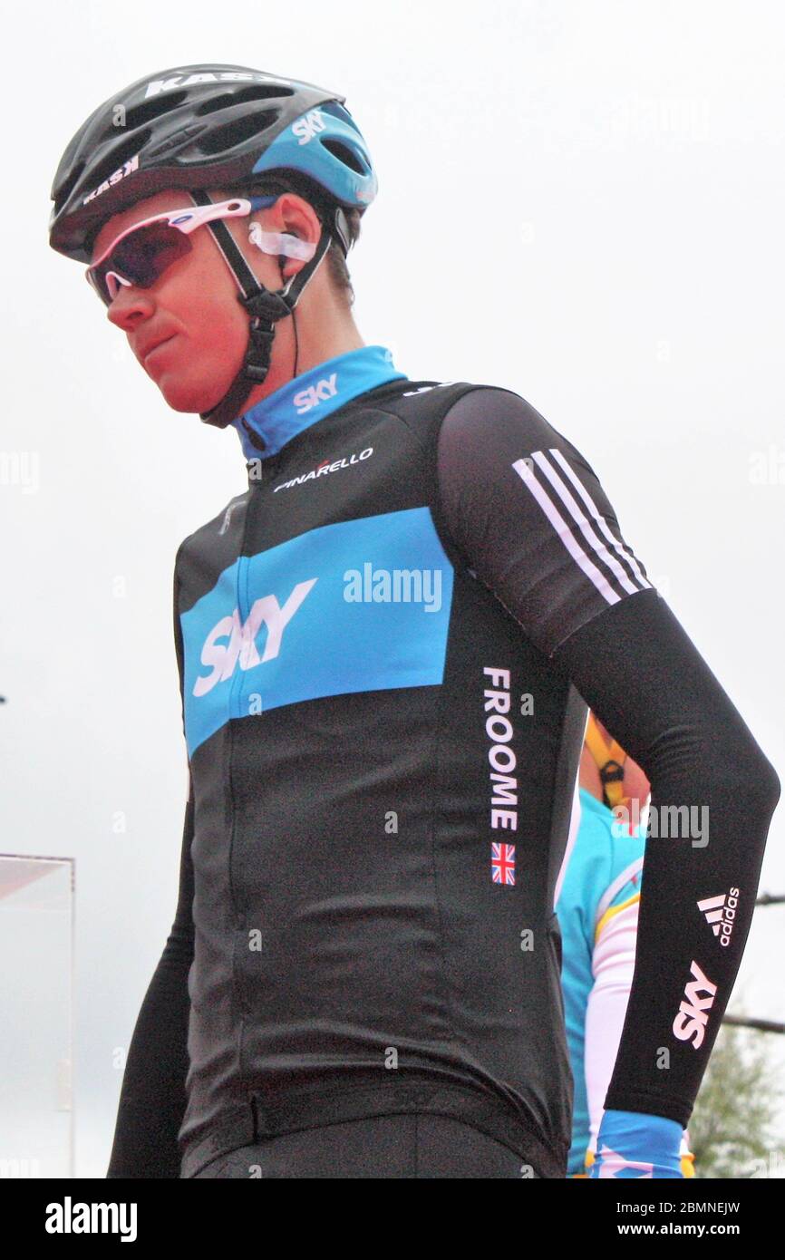 Christopher Froome of Team Sky During Tour d'Italie Amsterdam- Utltrecht  (210 km) on May 09, 2010 in Amsterdam,Pays Bas - Photo Laurent Lairys /  DPPI Stock Photo - Alamy