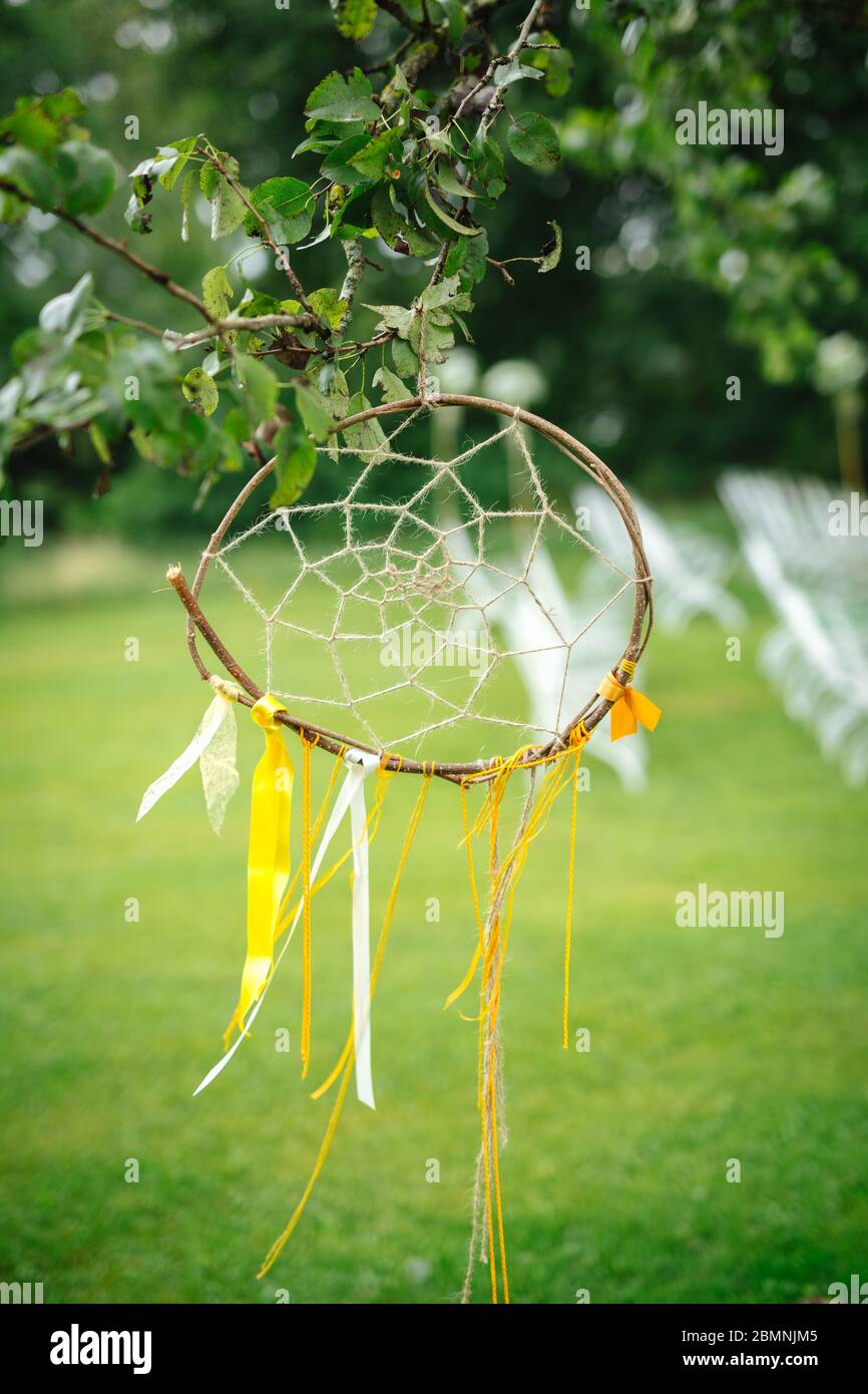 table decoration at a wedding Stock Photo