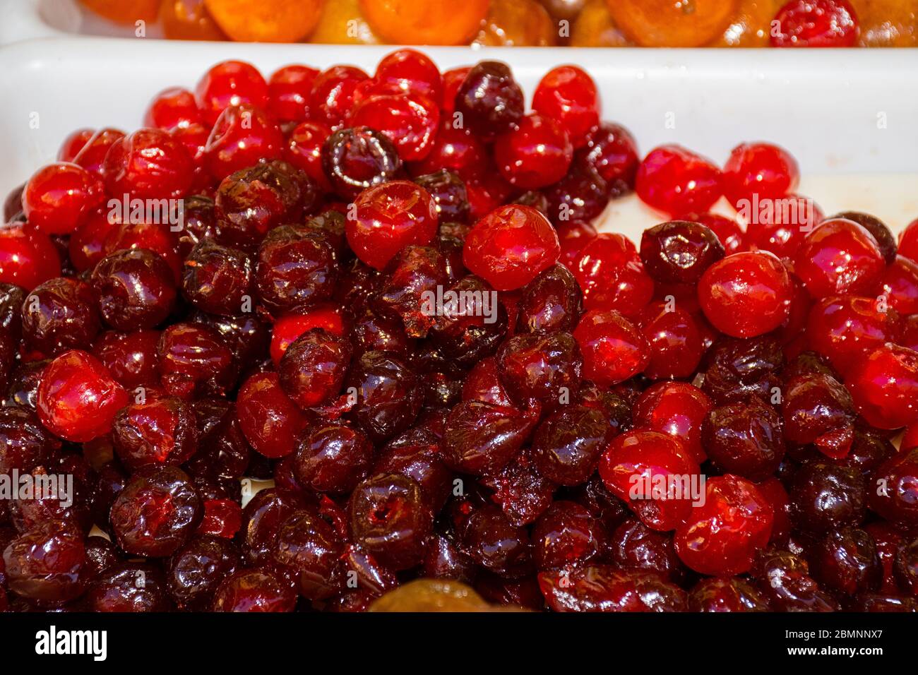 Candied fruits selection made with crystallised sugar Stock Photo Alamy