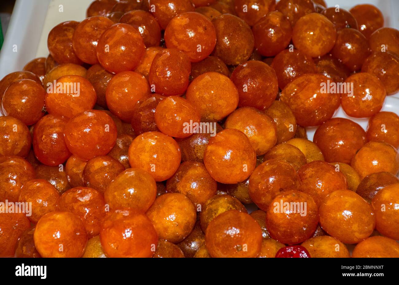Candied fruits selection made with crystallised sugar Stock Photo Alamy