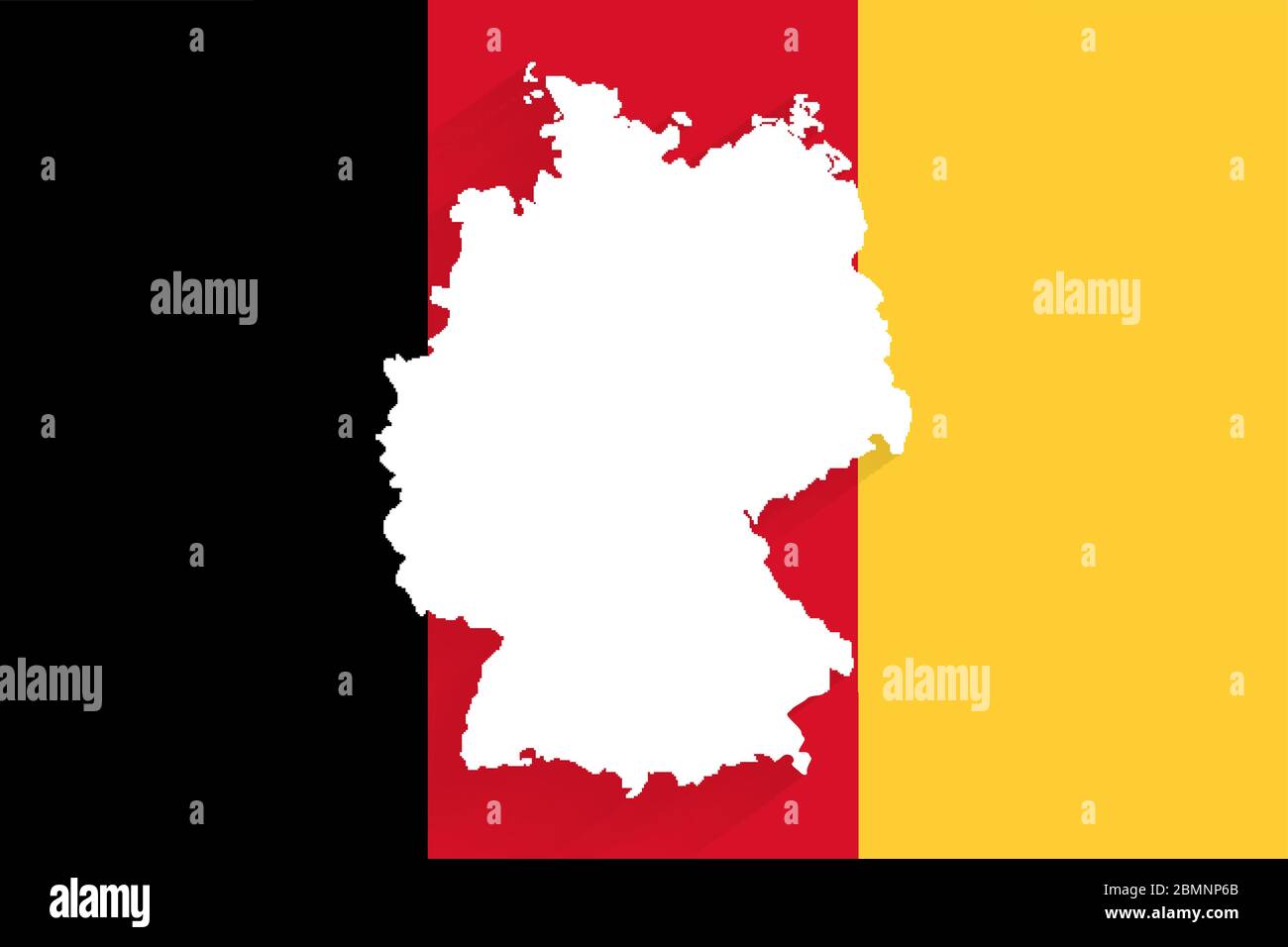 East west germany border map hi-res stock photography and images - Alamy