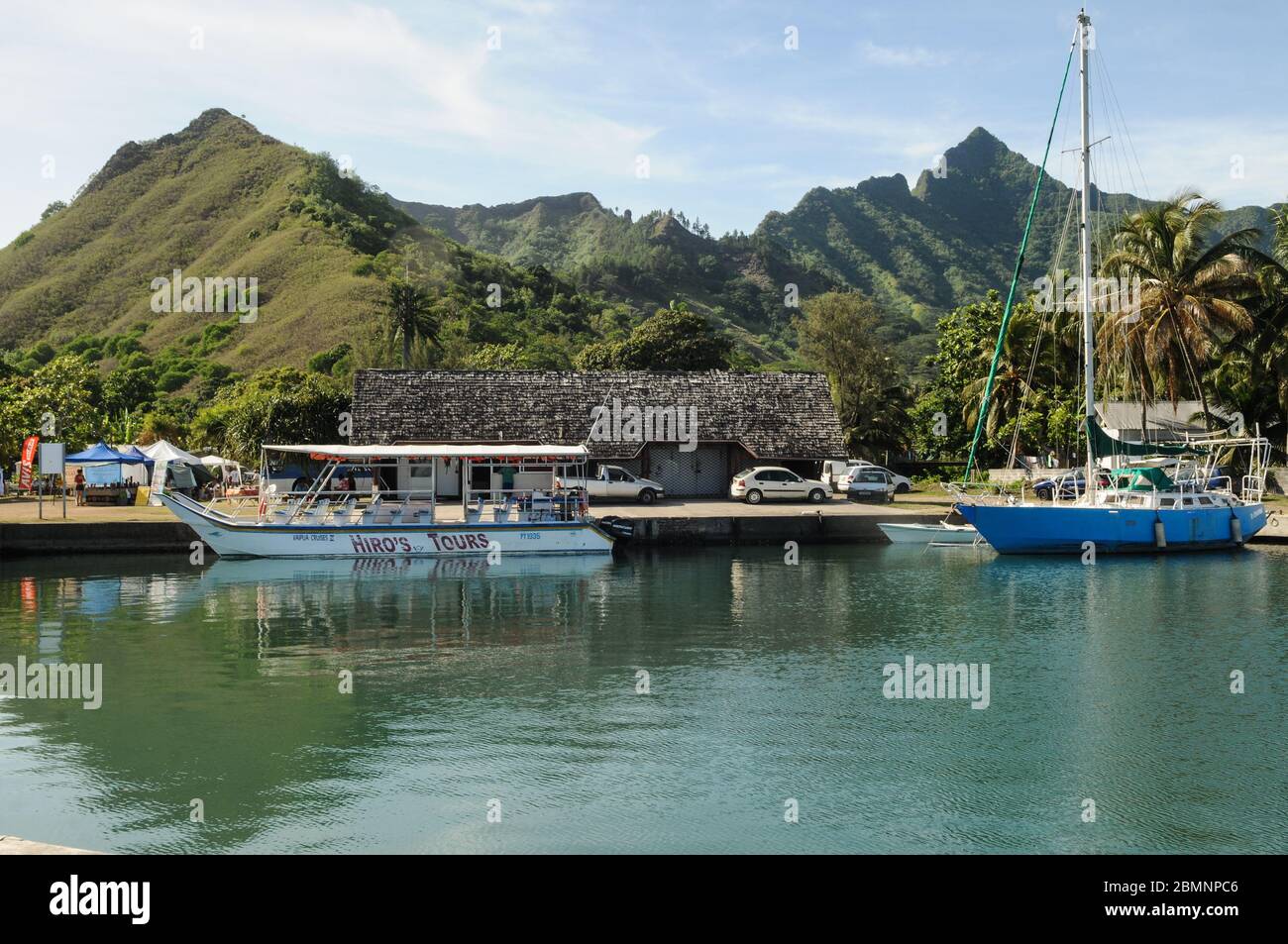 Ocean Princess moored in Moorea Stock Photo Alamy