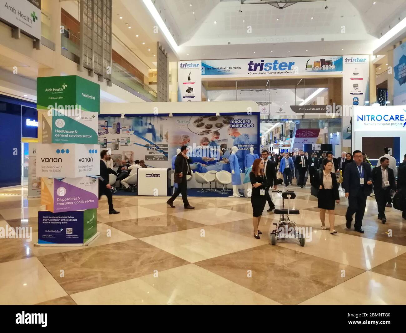 Scene At Arab Health 2020 Trade Show For The Global Healthcare Industry Featuring The Latest Innovations From 4 250 Exhibitors From 64 Countries Stock Photo Alamy