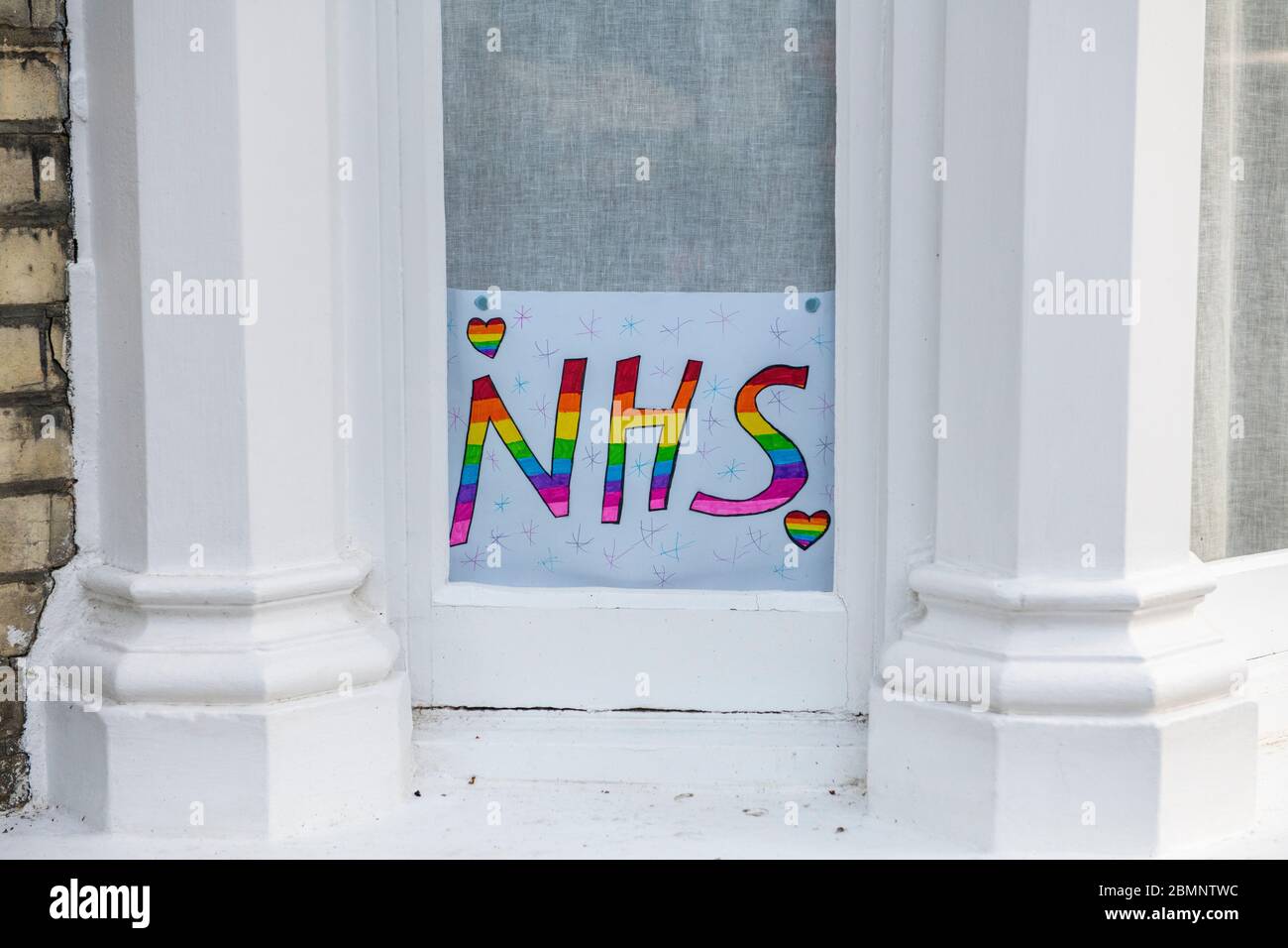 Thank you nhs window sign hi-res stock photography and images - Alamy