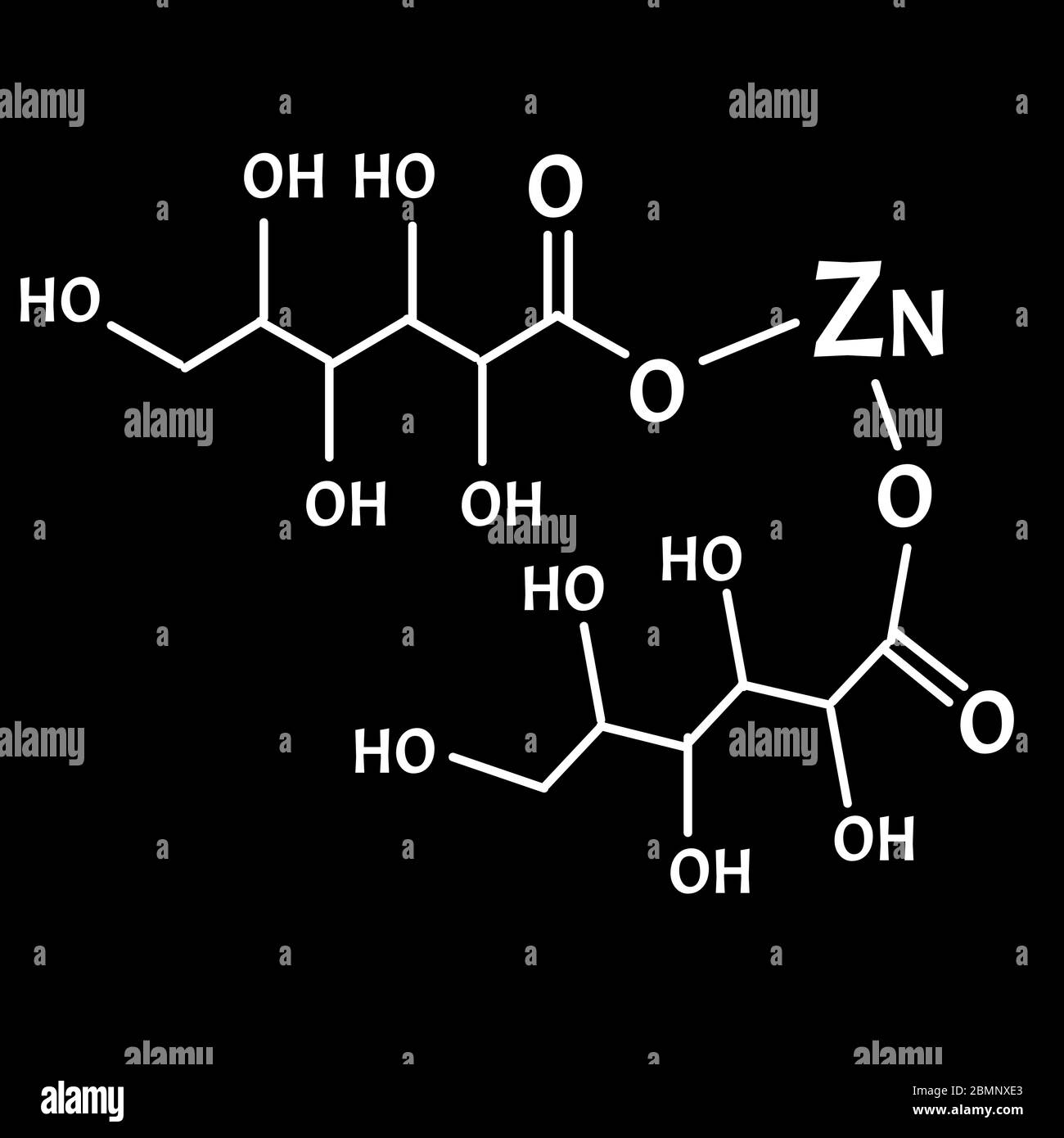 Zinc gluconate Stock Vector Images Alamy