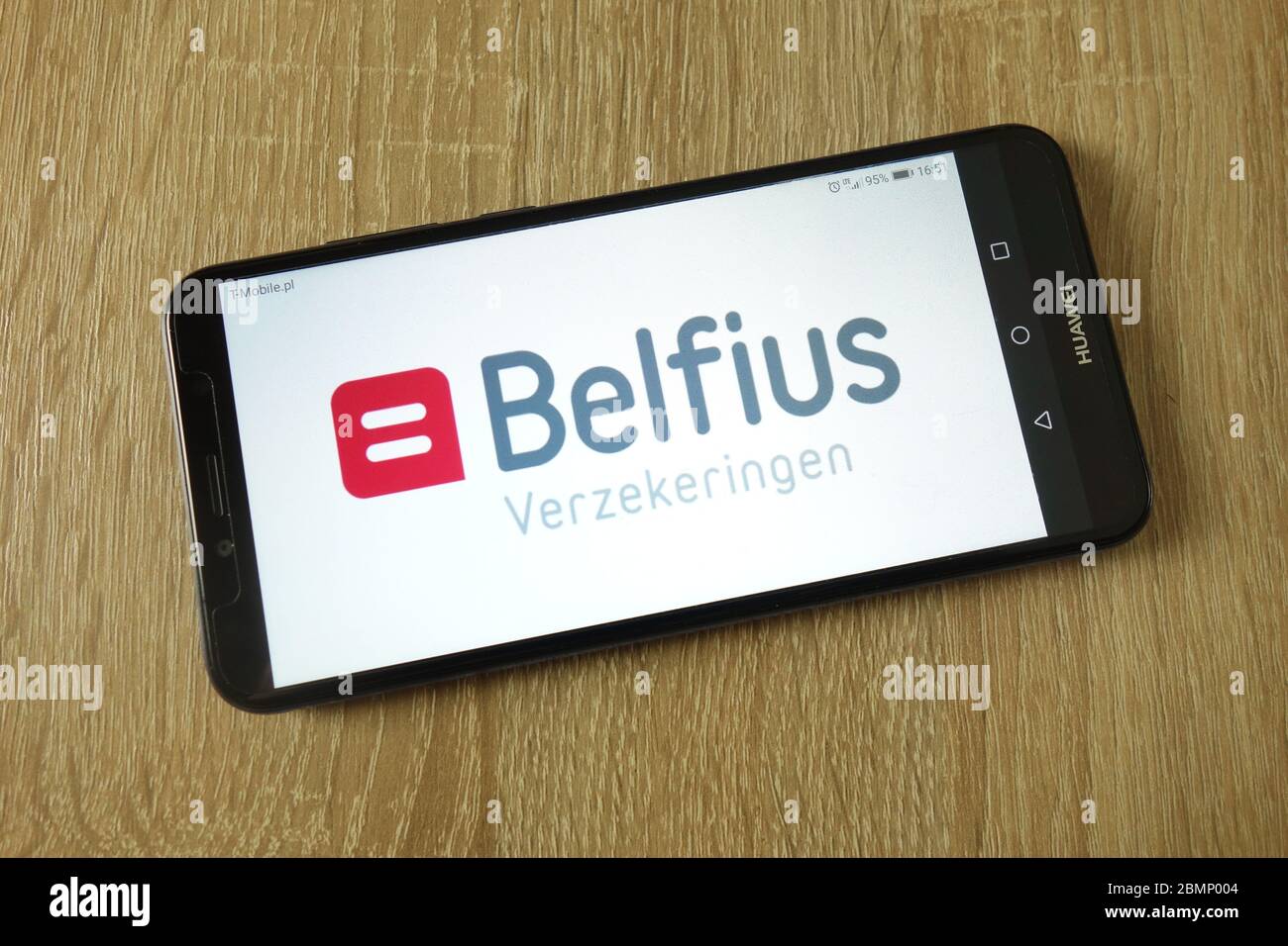 Belfius Bank logo displayed on smartphone Stock Photo