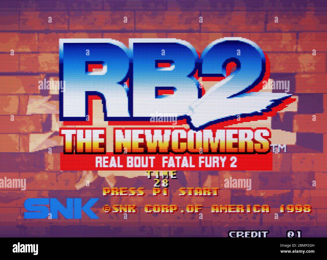 Real Bout Fatal Fury 2 The Newcomers RB2 - SNK Neo-Geo NeoGeo - Editorial use only Stock Photo