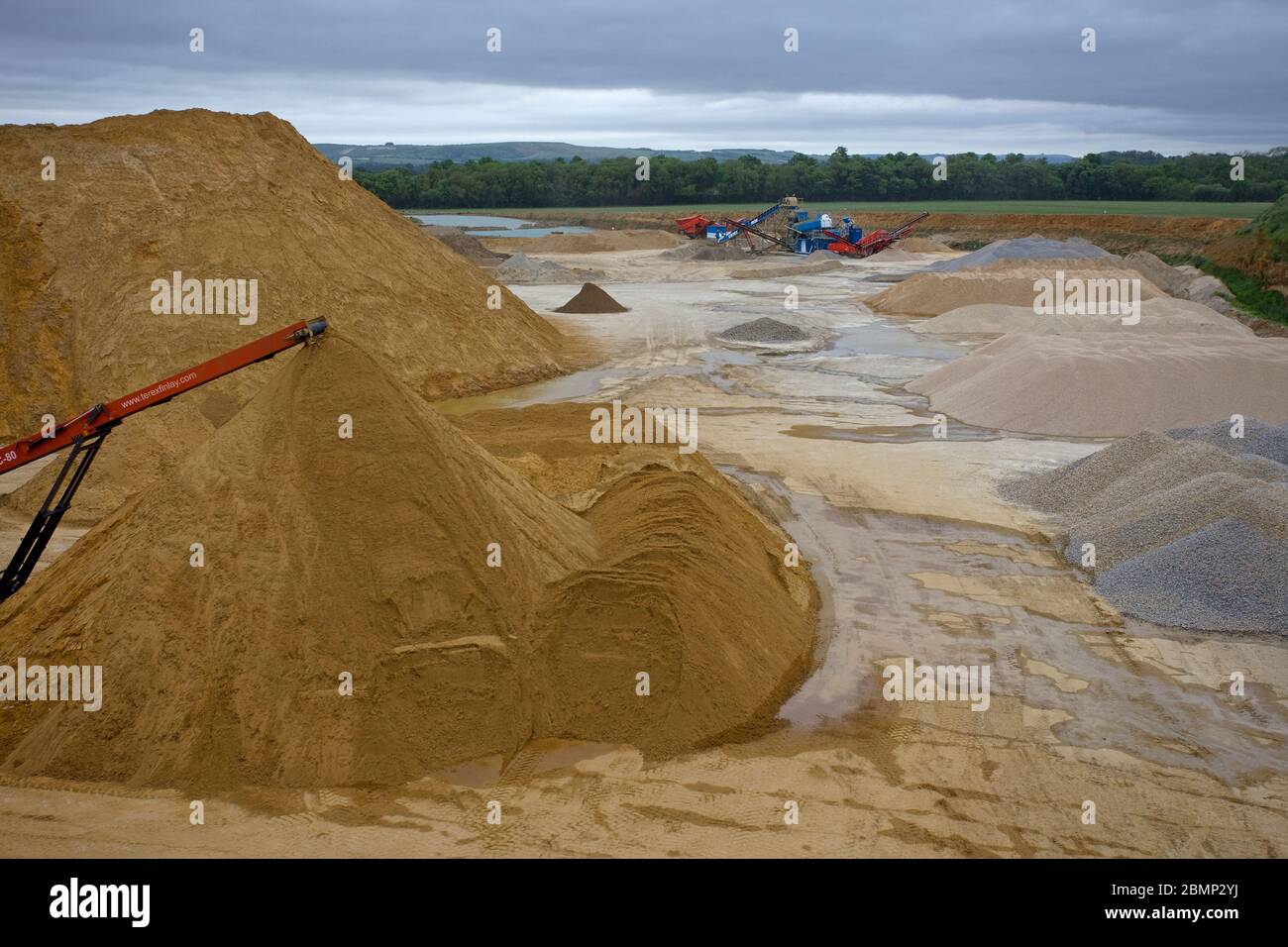 Hatford sand quarry, Oxfordshire, England Stock Photo