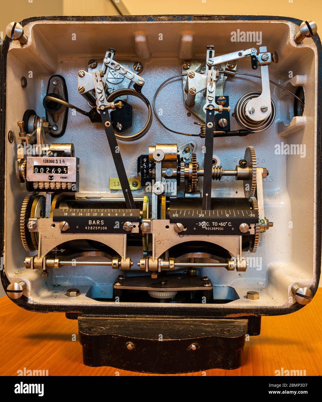 Old industrial instrument formerly used to measure the amount of gas