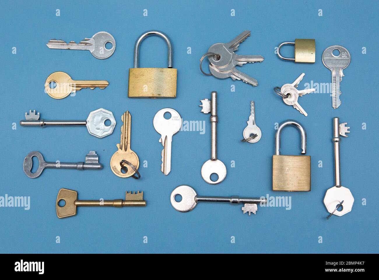Keys and padlocks Stock Photo Alamy