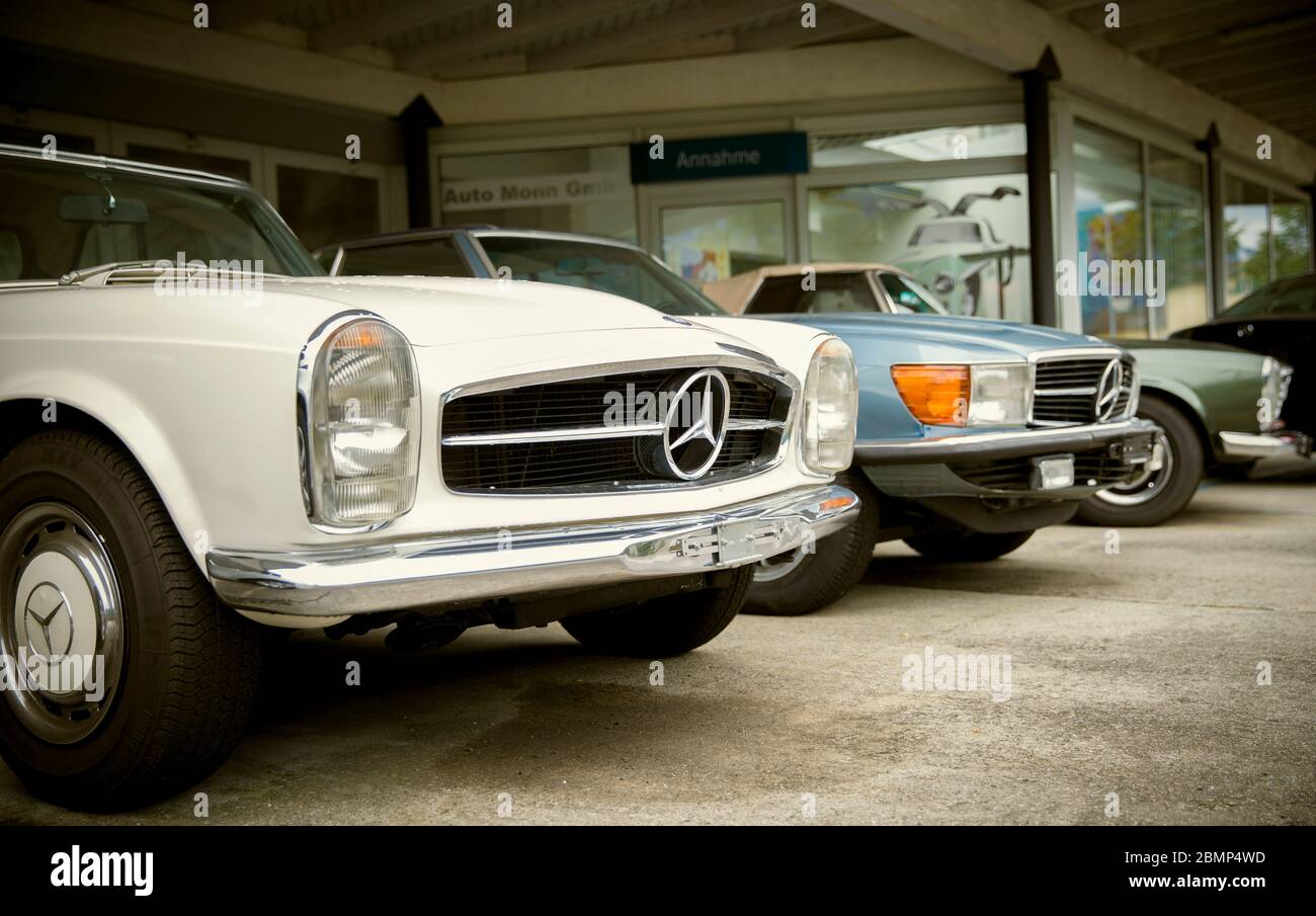 Classic Mercedes-Benz cars Stock Photo