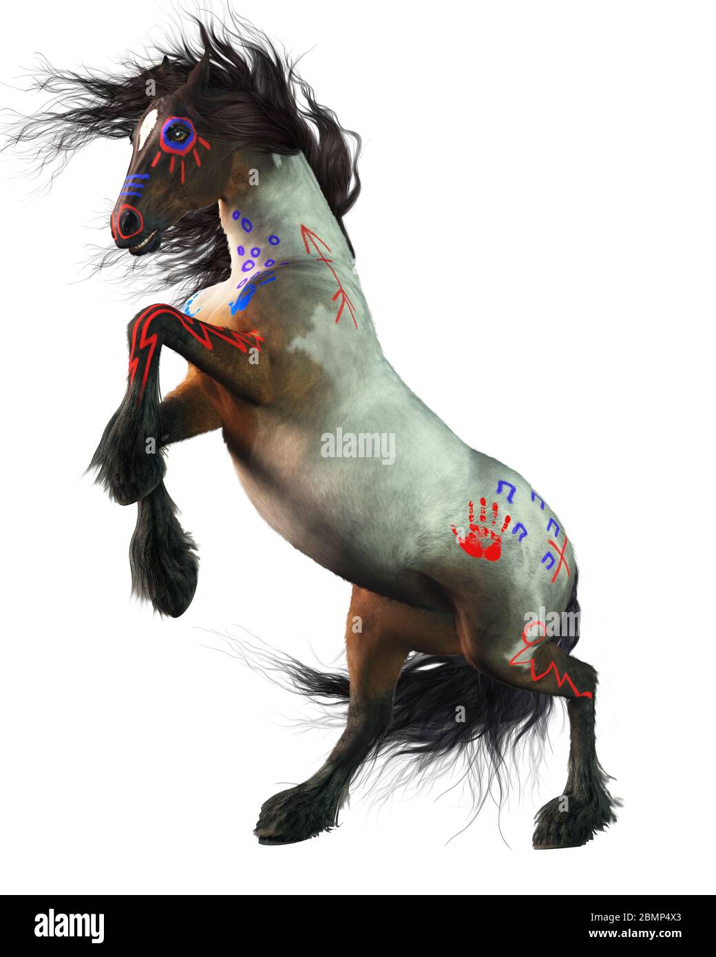 indian war paint horse