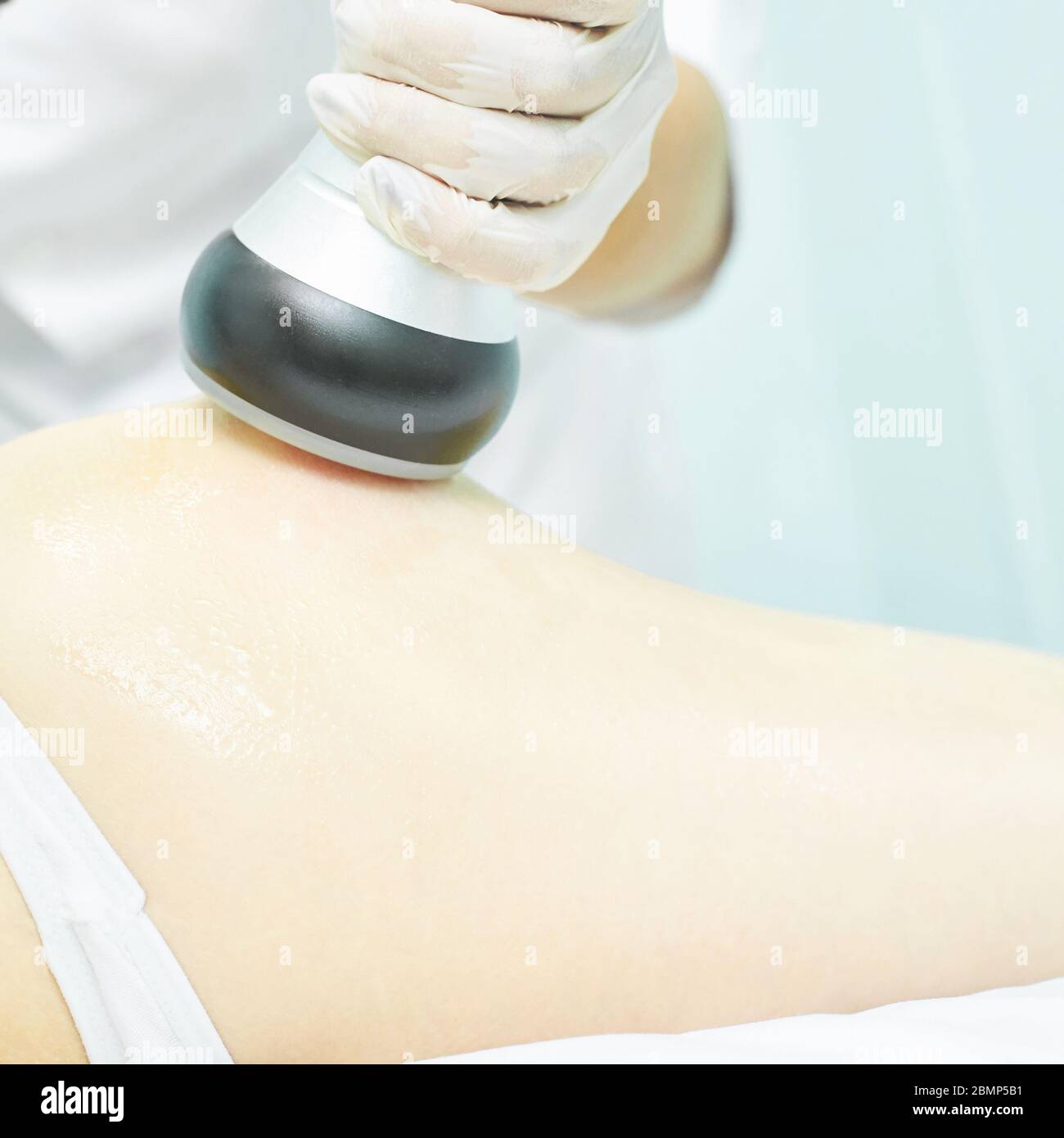 Vacuum massage device. Anti cellulite body correction treatment. Loss