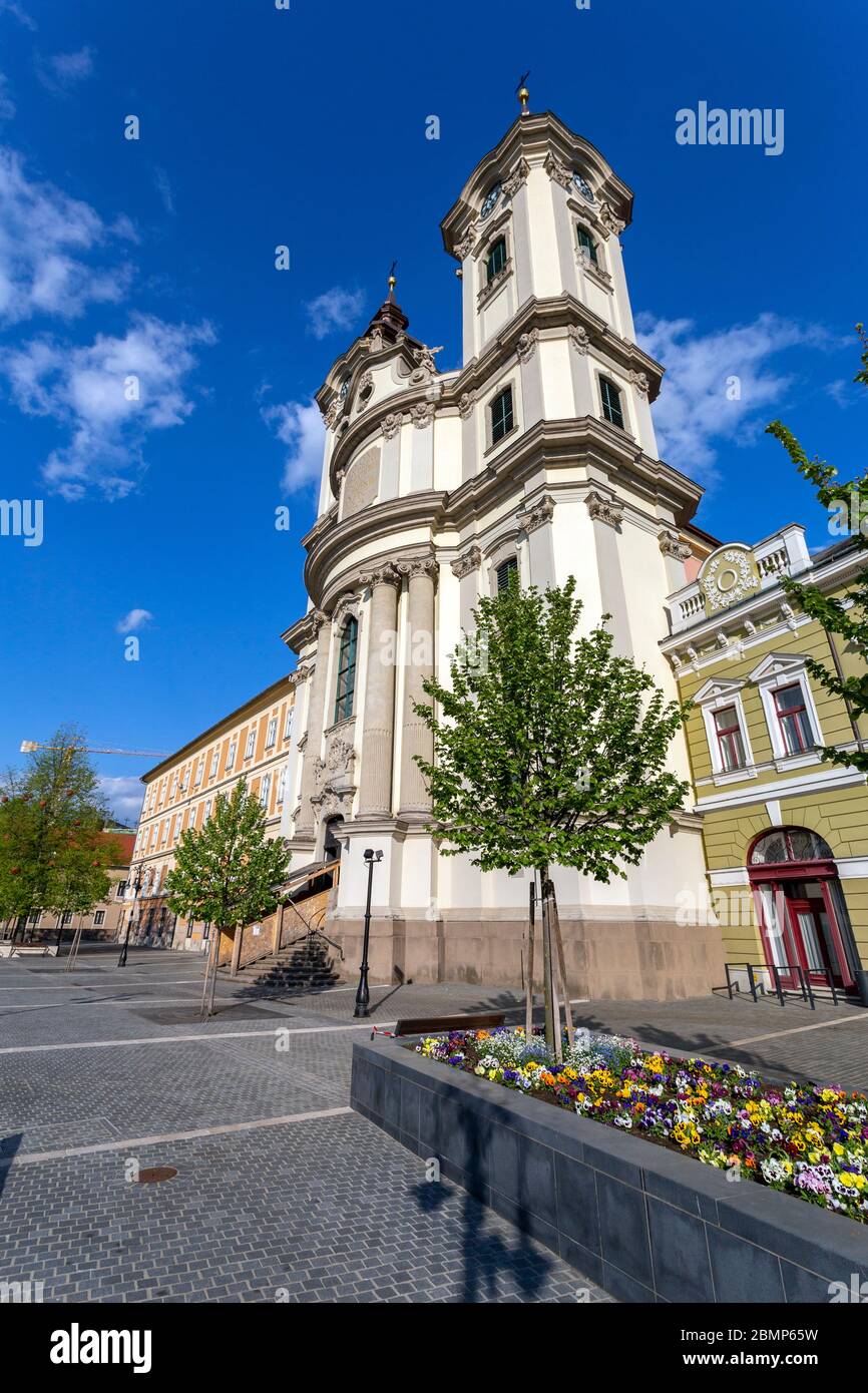 Minorite church in Eger, Hungary Stock Photo