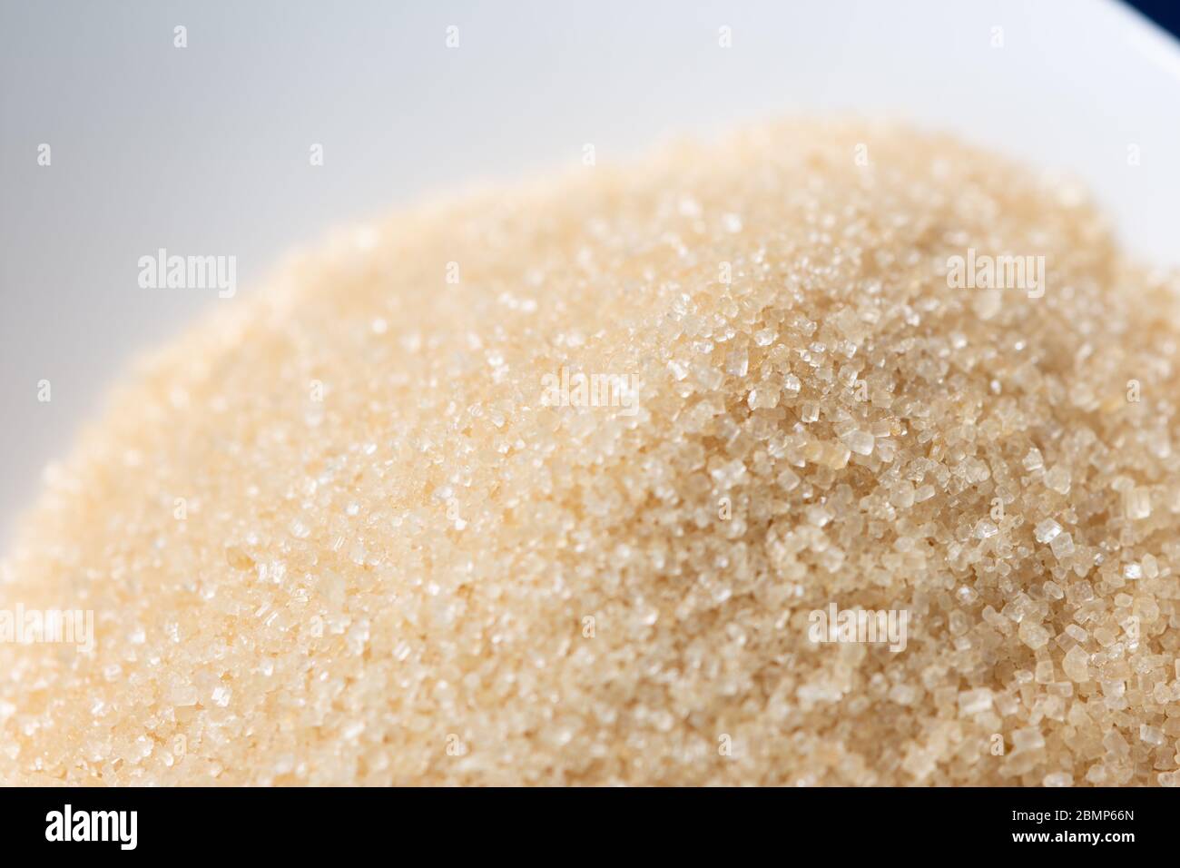 detail of brown sugar grains, close up shot of food Stock Photo
