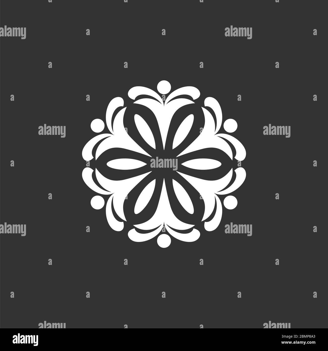 Ornamental Flower Logo Template Illustration Design. Vector EPS 10 ...