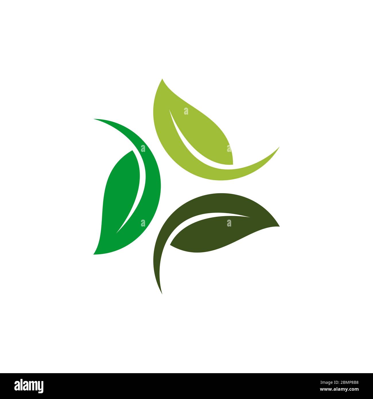 Green Leaves Logo Template Illustration Design. Vector EPS 10 Stock ...