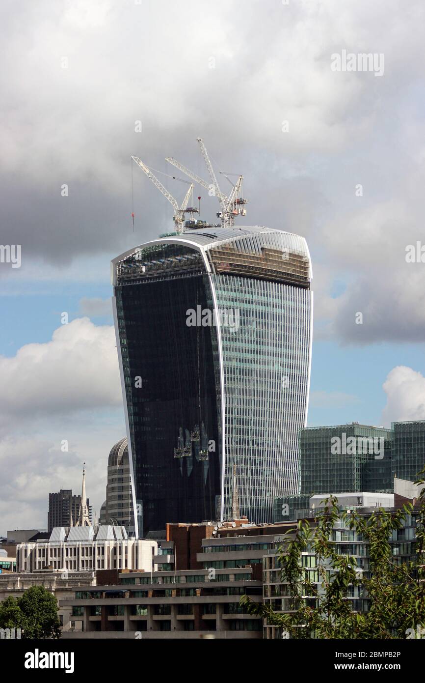 20 Fenchurch Street, The Walkie-Talkie Building, under construction in London, England, UK Stock Photo