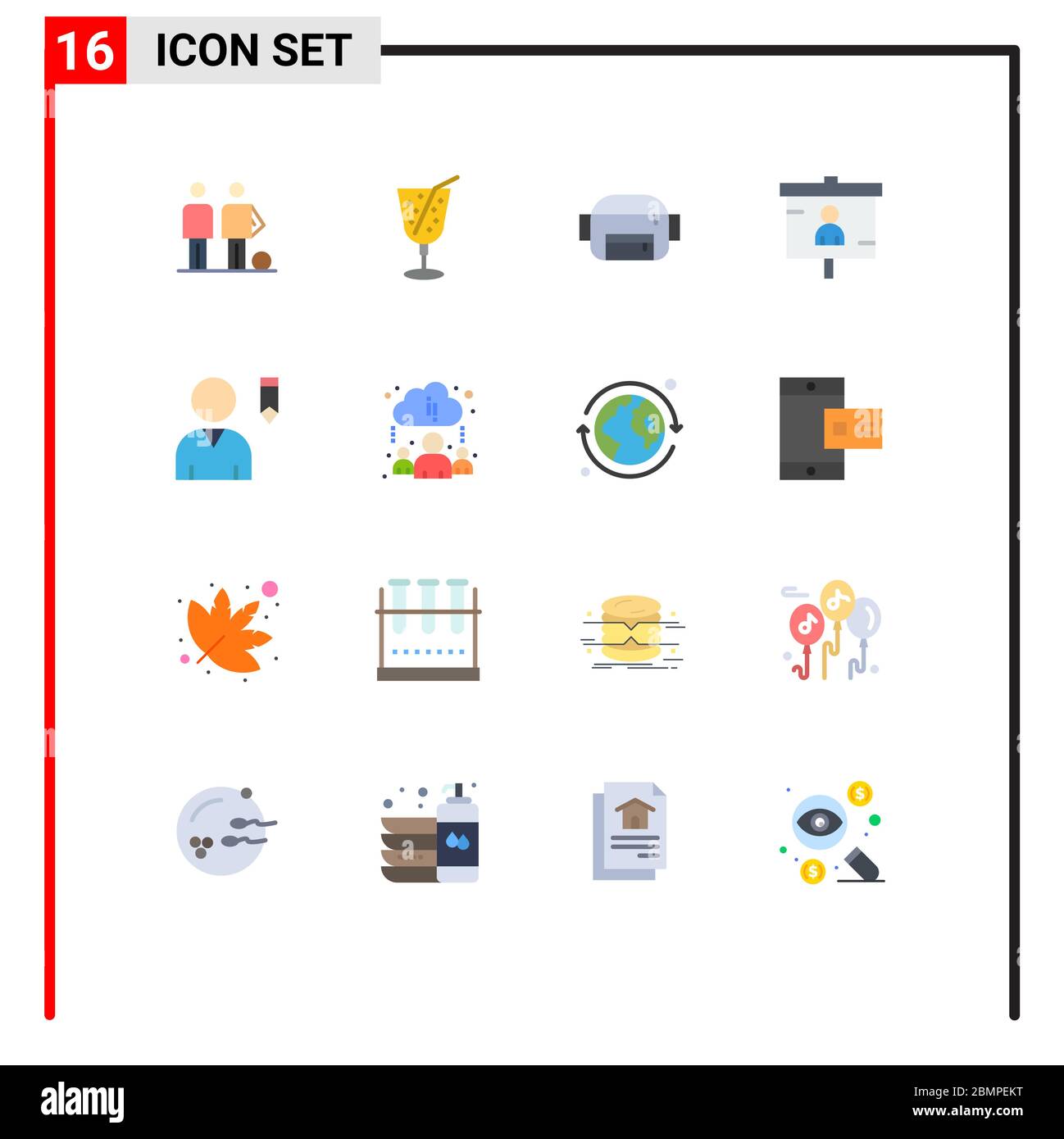 User Interface Pack Of 16 Basic Flat Colors Of User Edit Bag Seo Marketing Editable Pack Of Creative Vector Design Elements Stock Vector Image Art Alamy