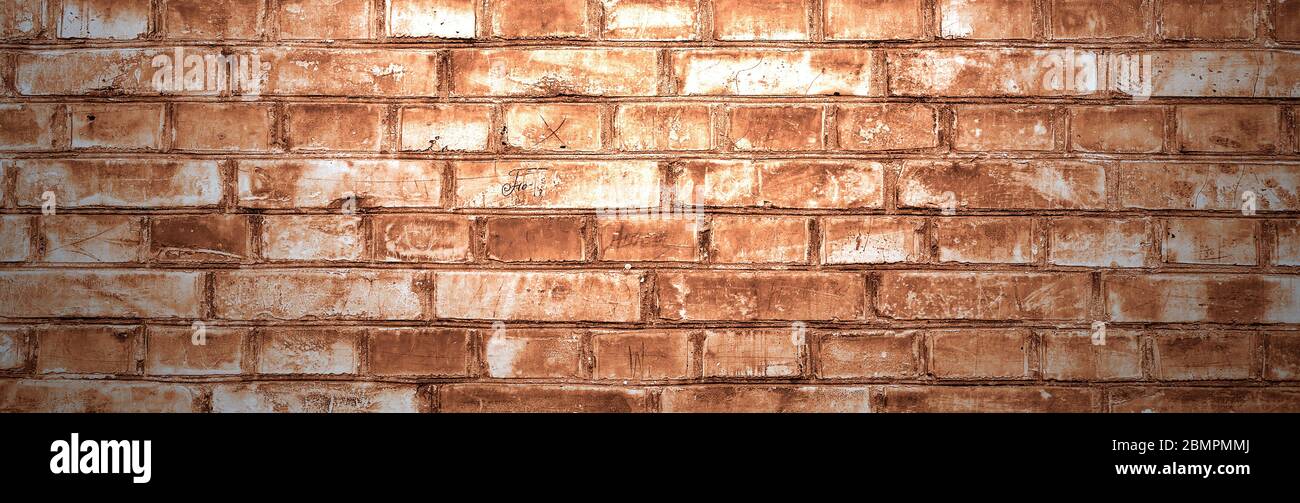 Background of old vintage brick wall Stock Photo - Alamy