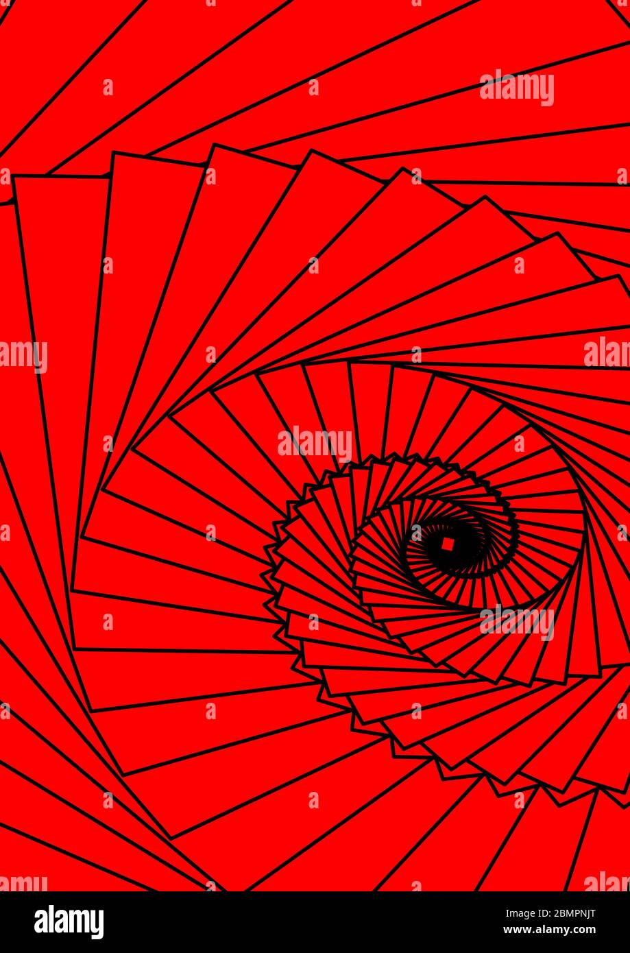 Template for text vector red spiral on a black background Stock Vector ...